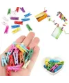 100lü Renkli Ahşap Mandal Seti 2.5 cm