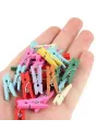 100lü Renkli Ahşap Mandal Seti 2.5 cm