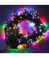 10m 100 Led Boncuk Lamba RGB Işık Siyah Kablo