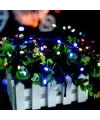 10m 100 LED Pilli 2 Kademeli RGB Işık Siyah Kablo