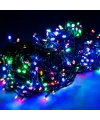 10m 100 LED Pilli 2 Kademeli RGB Işık Siyah Kablo