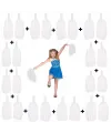 12 Çift Beyaz Gösteri Ponponu (24 Adet)