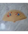 12li Bambu Çift Taraflı Renkli Yelpaze