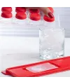 12li Kapaklı Yapışmaz Silikon Tabanlı Plastik Küp Buz Kalıbı