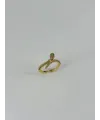 IEG - 14 K Gold Kaplama Zirkon Taşlı Yüzük