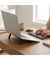 2 Kademeli Katlanabilir Laptop Standı – Kendiliğinden Güçlü Yapışkanlı, Ergonomik Tablet Yükseltici