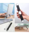 2 Kademeli Katlanabilir Laptop Standı – Kendiliğinden Güçlü Yapışkanlı, Ergonomik Tablet Yükseltici
