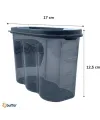 2 Kapaklı Ölçekli Erzak Saklama Kabı - 1,2 Litre - SA930