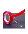 2 Metre Güçlü Yapışkanlı Çift Taraflı Slikon Pratik Şeffaf Bant
