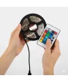2 Metre Kumandalı USB LED Şerit Işık – Renk Ayarlı Dekoratif Ortam ve Ambiyans Aydınlatması