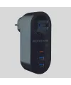 2 USB,1 TYPE-C Girişli 1li Çocuk Korumalı,Isıya Karşı Dayanıklı 2500Watt Termal Akım Korumalı Priz