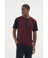 ieg™  2205 Erkek Battal Midi Yaka Pijama Takım