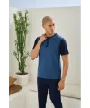 ieg™  2205 Erkek Battal Midi Yaka Pijama Takım