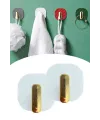 2li Yapışkanlı Retro Askılık Dolap Kapak Kulpu Beyaz