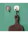 2li Yapışkanlı Retro Askılık Dolap Kapak Kulpu Gri