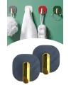 2li Yapışkanlı Retro Askılık Dolap Kapak Kulpu Gri