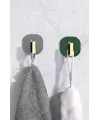 2li Yapışkanlı Retro Askılık Dolap Kapak Kulpu Gri