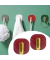2li Yapışkanlı Retro Askılık Dolap Kapak Kulpu Kırmızı