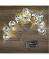 2m 10 LED Pilli Disko Toplu Işık