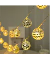 2m 10 LED Pilli Disko Toplu Işık