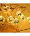2m 10 LED Pilli Disko Toplu Işık