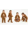 3/12 Ay Peluş Kumaş Çift Fermuarlı Bebek Tulumu