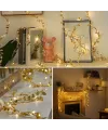 3 Metre Yaldızlı Gold LED Işık – Dekoratif Ortam ve Yılbaşı Aydınlatması