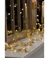 3 Metre Yaldızlı Gold LED Işık – Dekoratif Ortam ve Yılbaşı Aydınlatması