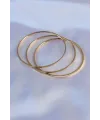 316L Çelik Gold Renk Ajda Model Kadın 65 mm Bilezik TJ-BB5361