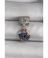316L Çelik Gümüş Renk Sallantı Dünya Model Nomination Charm TJ-BC1117