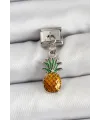 316L Çelik Sallantılı Ananas Model Gümüş Renk Nomination Charm TJ-BC1468