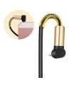 3.5mm AUX Kablosu Jak Erkek Erkek L Tipi 1 Metre Ses Aktarım Kablosu