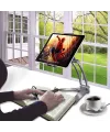 360 Derece Dönebilen Mutfak Masaüstü Telefon Tablet Tutucu Ayarlanabilir Esnek Ayaklı Metal