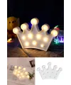 3D Dekoratif Pilli Kraliçe Tacı Model Led Masa ve Gece Lambası