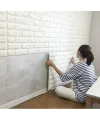 3D Tuğla Desenli Kendinden Yapışkanlı Duvar Paneli 58x38 cm