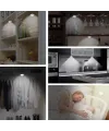 3lü Uzaktan Kumandalı Pilli Yapışkanlı Kablosuz Led Spot Lambalar