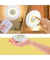 3lü Uzaktan Kumandalı Pilli Yapışkanlı Kablosuz Led Spot Lambalar