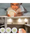 3lü Uzaktan Kumandalı Pilli Yapışkanlı Kablosuz Led Spot Lambalar