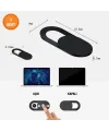 3’lü Webcam Kapatıcı – Laptop, Tablet ve Telefon Uyumlu Gizlilik Kamera Kapağı (Plastik)