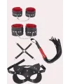 4lü Kol Bacak Kırbaç Maske Deri Aksesuar Set