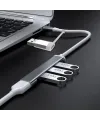 4 Portlu Bağlantı İstasyonu Ultra İnce USB Bölücü TYPE-C tipi Çoklu Arayüz Adaptörü Multi Usb Çoklayıcı