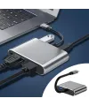 4’ü 1 Arada Type-C to Hub Dönüştürücü Adaptör – 4K Ultra HD HDMI & VGA Görüntü Aktarımı, PD Hızlı Şarj Destekli, USB Çoklayıcı