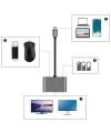 4’ü 1 Arada Type-C to Hub Dönüştürücü Adaptör – 4K Ultra HD HDMI & VGA Görüntü Aktarımı, PD Hızlı Şarj Destekli, USB Çoklayıcı