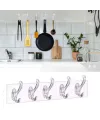 5li Güçlü Yapışkanlı Şeffaf Duvar Askısı Banyo Mutfak Düzenleyici Pratik Askılık