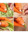 5 Parça Pratik Parmak Koruyucu 1 Parça Baş Parmak Bıçaklı Eldiven Sebze Meyve Soyucu Kesme Ayıklayıcı Silikon Set