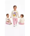 6/24 Ay Çiçek Baskılı Basic Bebek Takımı