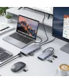 8in1 Type-C Çoklayıcı Hub HDMI 4K USB 3.0 SD TF Kart RJ45 Ethernet Dönüştürücü Adaptör