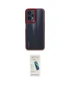 ieg™ 9 Pro 5G Kılıf Eksen Doku Prime - Şeffaf Pasifik Cam Ekran Koruyucu
