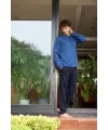 ieg™  9133  Erkek Midi Yaka Uzun Kollu Pijama Takımı