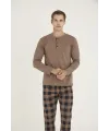 ieg™  9221 Erkek Midi Yaka Pijama Takım